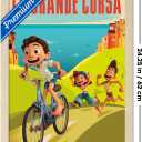 Trends International Disney Pixar Luca - La Grande Corsa Wall Poster, 22.4L x 14.7W, Blonde Framed Version