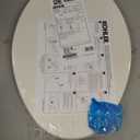 KOHLER 20110-96 Brevia, Slow Close Toilet Seat, Elongated Toilet Seat, Grip-Tight Bumpers Quick-Attach Hardware, Biscuit