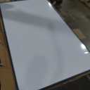 VIZ-PRO Magnetic Dry Erase White Board, 72 X 40 Inches, Black Aluminium Frame