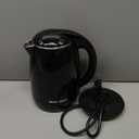 Elite Gourmet EKT1821 1.8L Double Wall Insulated, Cool-Touch 1500W Kettle w/Stainless Steel Interior & Lid, 360 Swivel Base for Cord Free Serving, Power On Lever, Auto Shut-Off, Boil Dry, Black (1.9 Quarts)