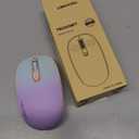 TECKNET Wireless Mouse, 2.4G Quiet Computer Mouse with USB Receiver, 4 Buttons Portable Cordless Mice for Chromebook, Laptop, PC, Mac, 800/1200/1600 DPI (Gradient Mint Green)