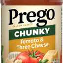 Prego Chunky Tomato and Three Cheese Pasta Sauce, 23.75 oz Jar (EXP 02/26/26)