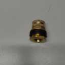 Joywayus Brass Male Garden Hose Bulkhead Fitting with Plugs,1/2" Female 3/4" GHT Male Water Tank Connector Threaded and 3/4" GHT Female Outer Hex Head End Pipe Caps Drain/Flush Port Kit