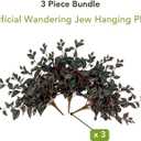 Nearly Natural 24in. UV Resistant Artificial Wandering Jew Hanging Plant (Indoor/Outdoor)- Set of 3