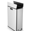 12 Gal Stainless Steel Trash Can with Soft-Closing Wing Lids