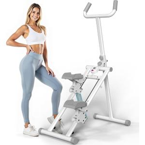 Steppers for Exercise at Home Stair Stepper with Handlebar and Resistance Foldable Stepper Climber Exercise Machine Cardio Exercis