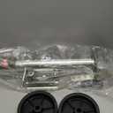 2000 lbs Trailer Jack with Dual Wheel, Heavy Duty Swivel Boat Jack, 12" Lift, Bolt-on Tongue Trailer Jacks for RV Boat Trailers, Silver