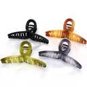 Large Hair Claw Clips Big Butterfly Hair Clips for Women Gradient Matte 5.11" Large Claw Clip Oversize Hair Clip for Women and Girls Hair Accessories for Long Thick Hair 4 Pcs