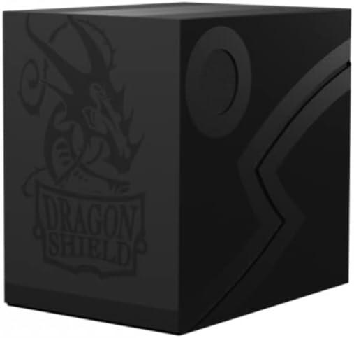 Dragon Shield Double Shell Card Deck Box Shadow Black/Black Sturdy TCG, OCG Card Storage Compatible with Pokemon Yugioh Commander and MTG Magic: The Gathering Cards