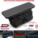 Seamax Sunlitec Inflatable Boat Bench Seat Cushion and Detachable Seat Bag Combo, with Reflective Line, Size A - 30" for 230-260 Boats