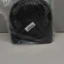 Amazon Basics Air Circulator Desk Fan for Bedroom, Home and Office, 90-Degree Tilt Head, 3 Speed Settings, Cooling, 35 Watts, Black, 11.1"W x 6.3"D x 10.9"H