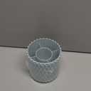 Rotating Pen Holder for Desk, 5 Slots Unique Blue Desk Pen Organizer Easthetic Desktop Supplies and Accessories for Women Girls, Pencil Cup Caddy for Office Home Art Supply