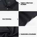 5 Pack Polo Shirts for Men Dry Fit Short Sleeve Golf T-Shirt Moisture Wicking Collared Casual Work Tops (XXXL)