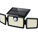 Solar Lights Outdoor, Solar Motion Deck Lights Outdoor for Deck with High Brightness, Larger Built-in Tempered Glass Solar Panel, Sensitive PIR Motion Inductor (Non-Remote,1 Pack)