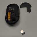 WisFox 2.4G Wireless Mouse for Laptop, Ergonomic Computer Mouse with USB Receiver and Type-C Adapter, 3 Adjustable Levels, 6 Button Cordless Mice for Windows Mac PC Notebook (Grey and Black)