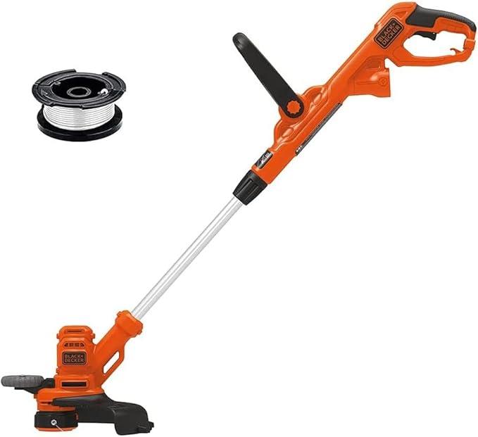 BLACK+DECKER Weed Wacker with Auto Feed, 14-Inch 2 in 1 String Trimmer Lawn Edger, Powerful 6.5-Amp Lightweight Electric Weed Eater (BESTA510)