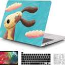 Compatible with MacBook Pro 13 Inch Case M2/M1 2025 2022-2017 A2338 A2289 A2251 A2159 A1989 A1706 A1708 Plastic Hard Shell Case&Keyboard Skin&Mac OS Keyboard Sticker (Oil Painting Dog)