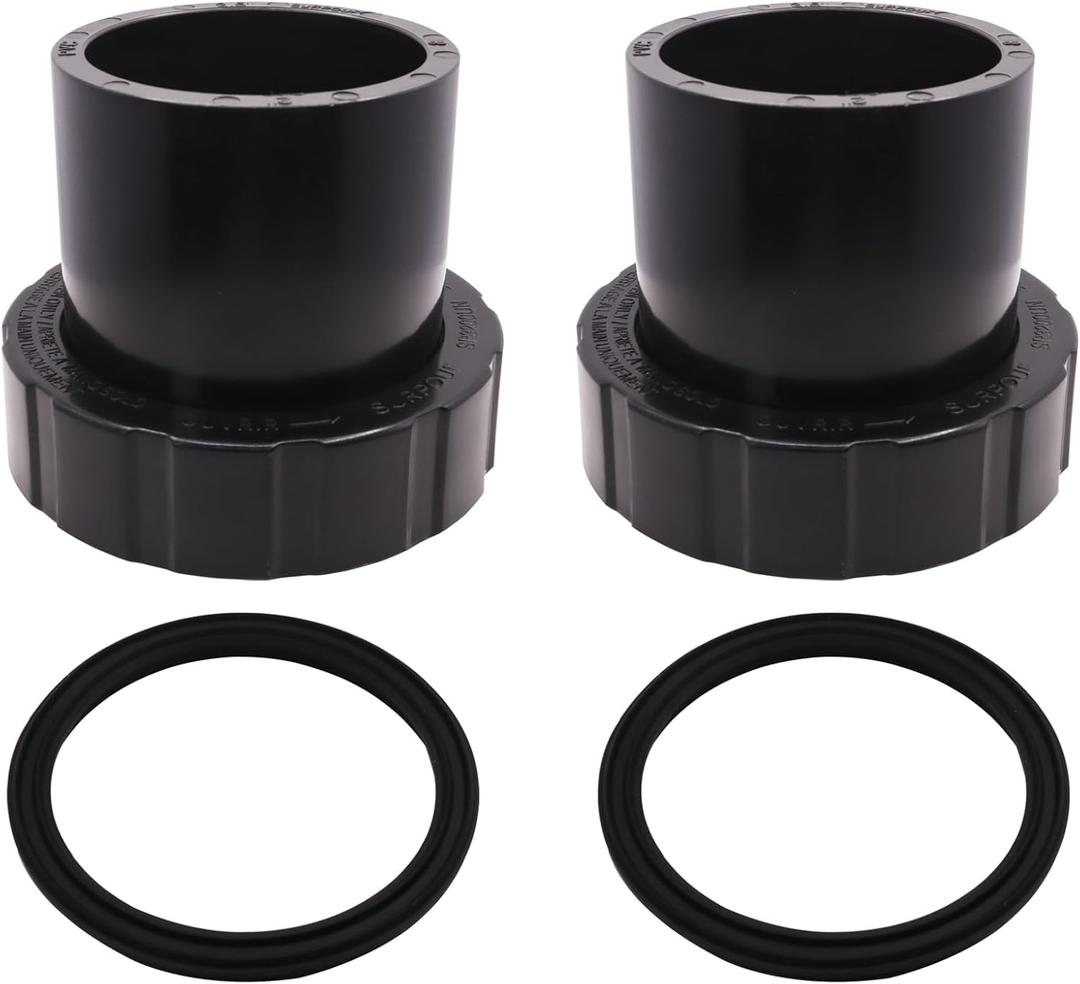 SPX3200UNKIT Pump Union Connection Kit (2-Pack) Compatible with Hayward Tristar, Northstar, EcoStar Pumps&Select SwimClear Cartridge Filters SPX3200UNKIT Pump Union Connection Kit (2-Pack) Compatible with Hayward Tristar, Northstar, EcoStar Pumps&Select SwimClear Cartridge Filters