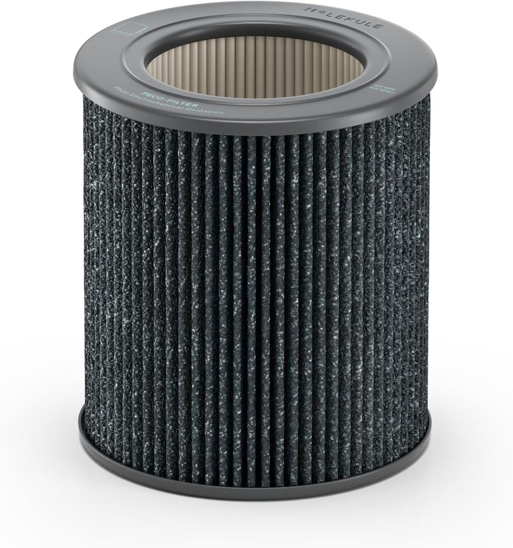 Molekule Mini/Mini+ Air Filter - Authentic Molekule Air Purifier Filter Replacement - PECO-HEPA Tri-Power Technology - Captures & Destroys Pollutants - Advanced Smoke Filtration (Medium) Molekule Mini/Mini+ Air Filter - Authentic Molekule Air Purifier Filter Replacement - PECO-HEPA Tri-Power Technology - Captures & Destroys Pollutants - Advanced Smoke Filtration (Medium)