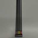 Geinxurn Impact Extra Long Screwdriver Bits Set, 6Pcs 300mm (12") Phillips/Torx/Square/Slotted/Pozi Magnetic S2 Steel Power Driver Bits Set Stored in Color Coded Base