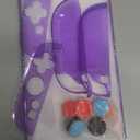 FYOUNG Protective Case for Nintendo Switch 2 2025, Slim Hard Shell for Switch 2 Accessories, Scratch&Shock Protection Cover with Screen Protector, 8 Thumb Grip(Translucent Purple, Switch 2 7.9inch)