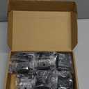 Ravinte 20 Packs (10 Pairs) 3/8" Inset Matte Black Cabinet Hinge,Self Closing Hinges for Kitchen/Bathroom/Furniture Cabinets & Doors,Decorative Cabinet Hardware Kitchen Cabinet Hinges with Door Bumper