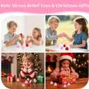 3Pcs Big Taba Strawberry Squishies, Cute Fruit Squeeze Stress Relief Toys, Upgrade Kawaii Sticky Fidget Toys, Party Favors & Birthday Gifts for Kids Ages 4-8, 8-12 Girls Boys