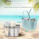OUTXE Beach Bag Organizer Inserts Compatible with Large Simple Modern Bag Accessories, Lightweight Mesh Insert Divider Pouch for L Simple Modern Bag, Fits Travel, Pool, Boat, Sports
