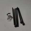 2 Pack Brown Curtain Rods for windows 32 to 48 inch, 5/8 inch Splicing Heavy Duty Metal Curtain Rod Set with Brackets