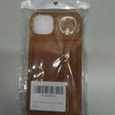 for iPhone 15 Plus Case with Card Holder for Women,for iPhone 15 Plus Phone Case Wallet with Strap Credit Card with Kickstand Zipper Case for Apple15plus - Brown