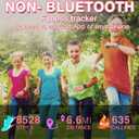 Non-Bluetooth Led Fitness Tracker Watch,Digital Pedometer Watch,with Step Counting/Distance/Calories/Stopwatch/Alarm Clock, Great Gift for Kids Teens Girls Boys Xmas