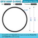Feekoon 4 Pack Pool Pump Lid Strainer Cover O Ring, Above Ground Pool Pump Lid O Ring Compatible with Hayward Power Flo SPX1500P, 2 Pack Lubricating Grease Included