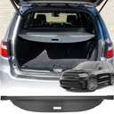 Cargo Cover Compatible with 2011-2024 2025 Dodge Durango Accessories(2nd-Row Grooves),Carbon Fiber Look Retractable Trunk Cover Security Shade Cover for Durango Accessories