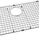 Serene Valley Sink Bottom Grid 28-3/8" x 14-3/16", Rear Drain with Corner Radius 3/8", Sink Protector NDG2915R