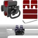 GOTCIAL Shotgun 12Ga Barrel Clamp W/Built-in QD Forward Sling Swivel Socket, 3-Slot Picatinny Rail Mount (1.25 in QD Sling Swivel and 2 PCS 4x6 mm Gasket Silicone Elastomer Included)