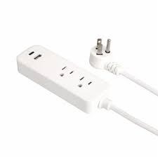 Helix Powerup Dual Outlet Power Strip With A & C Ports