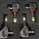 SEALIGHT S7S // 9005/HB3 Light, 120000LM Brightest Bulbs, 6500K White, Easy Installation,10 Years Lifespan, Plug-N-Play, 4 Pack