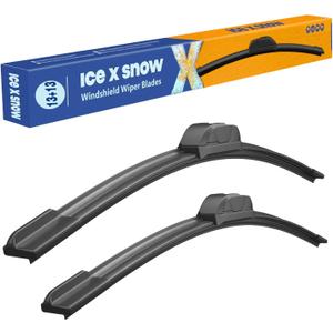 13"+13" Water Repellent Windshield Wiper Blades Replacement for JEEP Wrangler TJ 2006 2005 2004 2003 2002 2001 2000 1999 1998 1997 Silicone Automotive Replacement Windshield Wiper Blades