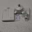 Bell+Howell Socket Breeze Modern Ceiling Fans with LED Lights, 10" LED E26/E27 Screw Base Mini Light Socket Fan with Cord for Bedroom, Living Room, Kitchen, Balcony (White)