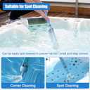 Manual Hot Tub Vacuum No Pumping, No Batteries or Electricity, No Motor Noise Water-Pressure Powered Suction for Sand, Leaves & Debris, Cordless Spa Vac