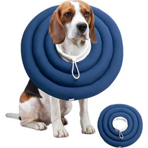 Soft Dog Cones, Recovery Dog Donut Collar After Surgery- Cone of Shame Alternative, Pet Elizabethan E-Collar Anti-Bite Lick Wound Healing Adjustable for Small Large Medium Dogs, 2XL