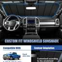 Windshield Sunshade for Ford Super Duty F250/F350/F450/F550/F600 2023-2026