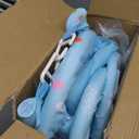 Baby Gym Play Mat, 8-in-1 Tummy Time Mat & Ball Pit with 6 Toys, Washable Baby Activity Mat for Visual, Hearing, Sensory, Motor Development, Baby Gift for Newborn Infant 0-3-6-9-12 Months (Blue)