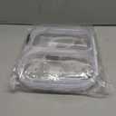 3 PCS Clear Hard Shell Zipper Case With Handle StrapClear Plastic Waterproof Cosmetic Makeup Bags Toiletry Pouches for Travel With Double ZipperKid's Toy Storage Organizer Bins Box (white)