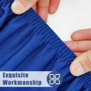 Moosfor Spandex 8 Foot Rectangle Table Cloth 2 Pack, Elastic Fitted Tablecloths for Picnic, Stretch Washable Patio Table Cover for Outdoor, Camping, Banquet and Parties (Blue, 30"x96")