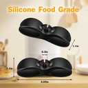 2 x Cord Organizer for Kitchen Appliances, 6 Pack Appliance Cord Organizer Stick On, Cord Wrapper, Cord Holder, Cord Keeper, Kitchen Gadgets for Pressure Cooker, Kitchenaid Mixer, Coffee Maker (3*Black+3*White)