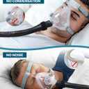 6.5ft CPAP Hose Cover for Heated Tubing, Double-Sided Thickened Cpap Tube Cover Compatible with Resmed Airsense Climatelineair 10&11 Tubes (Black-PU)