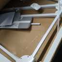 40" Extra Tall Clear Acrylic Dog Gate 29.52-37.79" Wide Indoor White