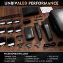 QREEYX Professional Hair Clipper for Men, 3 in 1 Hair Clipper Beard Trimmer and Electric Foil Shaver Set with LED Display, Cordless Grooming Kit for Home, Travel, Barber, Ideal Gift for Him