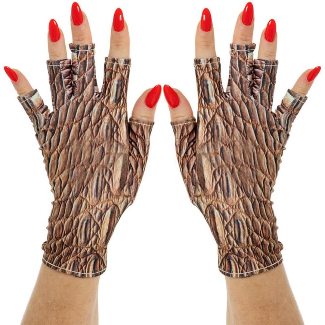 ManiGlovz - The ORIGINAL UPF 50+ UV Light Protective Nail Gloves | Gel Manicure and Anti UV Fingerless Gloves for Women | Can be Used as Sun Protection Gloves for Driving | Wildside